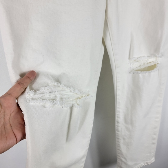 New Madewell Perfect Vintage Crop Distressed High Waist Button Fly Jeans - Picture 5 of 12